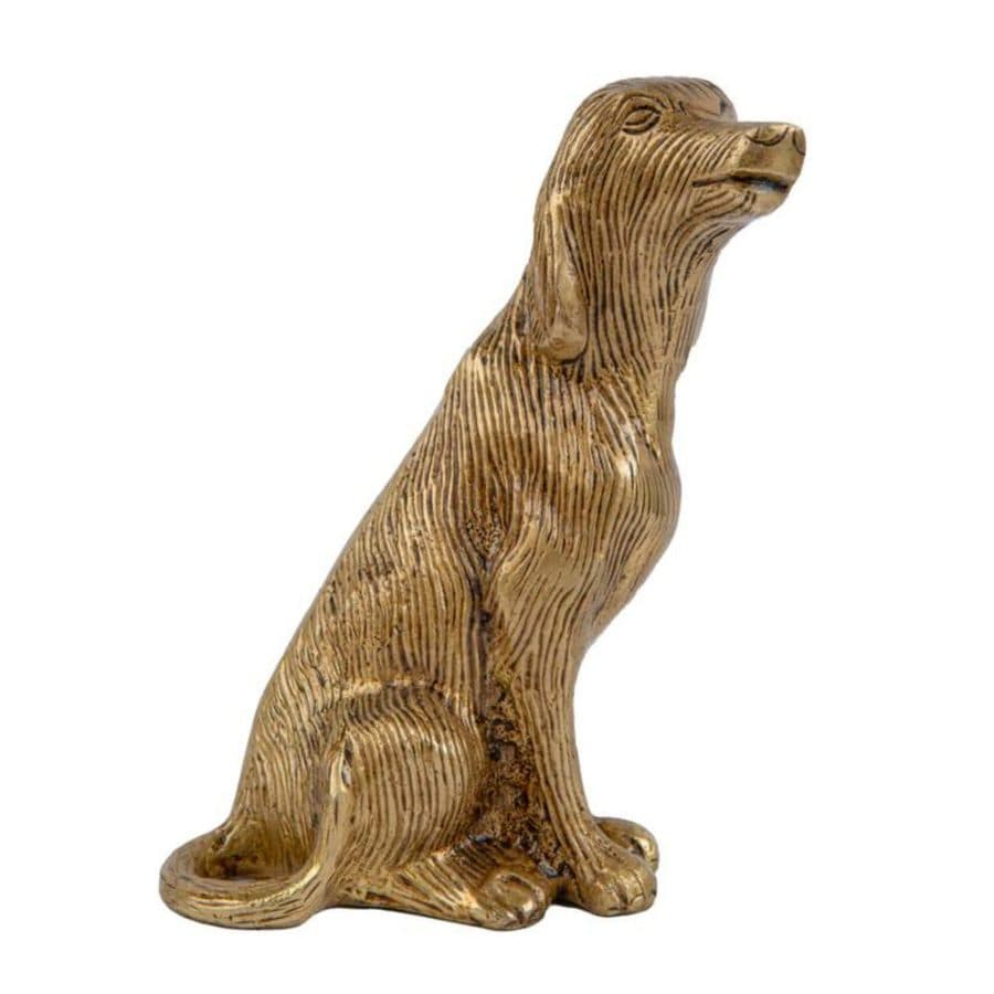 Brass Dog Statue
