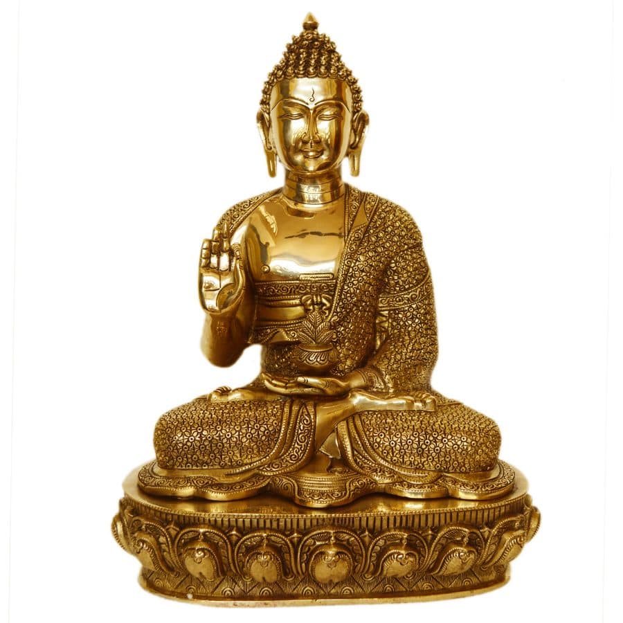Big Buddha Sculpture made in brass