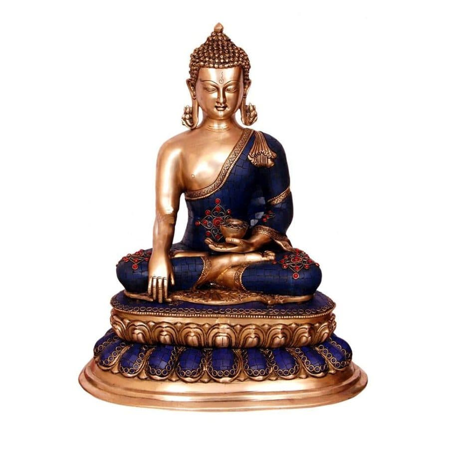 Metal Brass Buddha sculpture