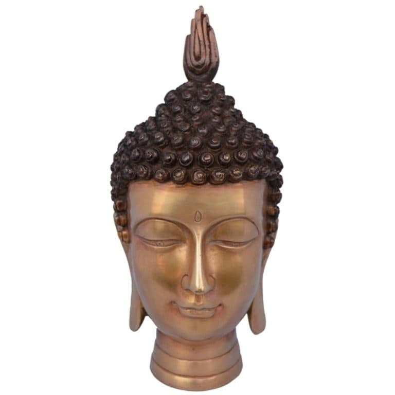Sculpture of Lord Buddha handmade metal craft and gift statue