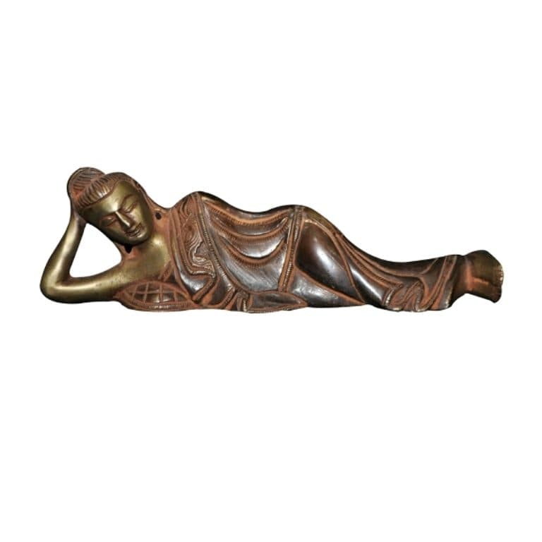 Lord Buddha Sleeping position statue in brass