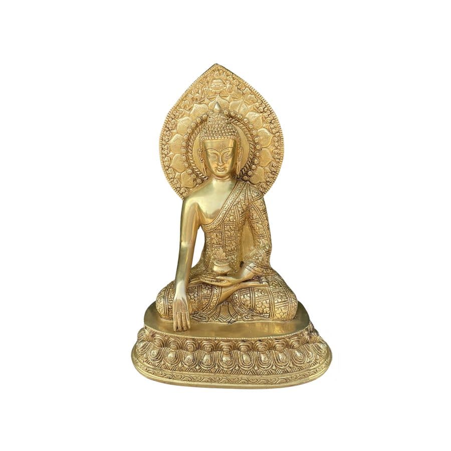 Buddha table top brass made decorative figure statue