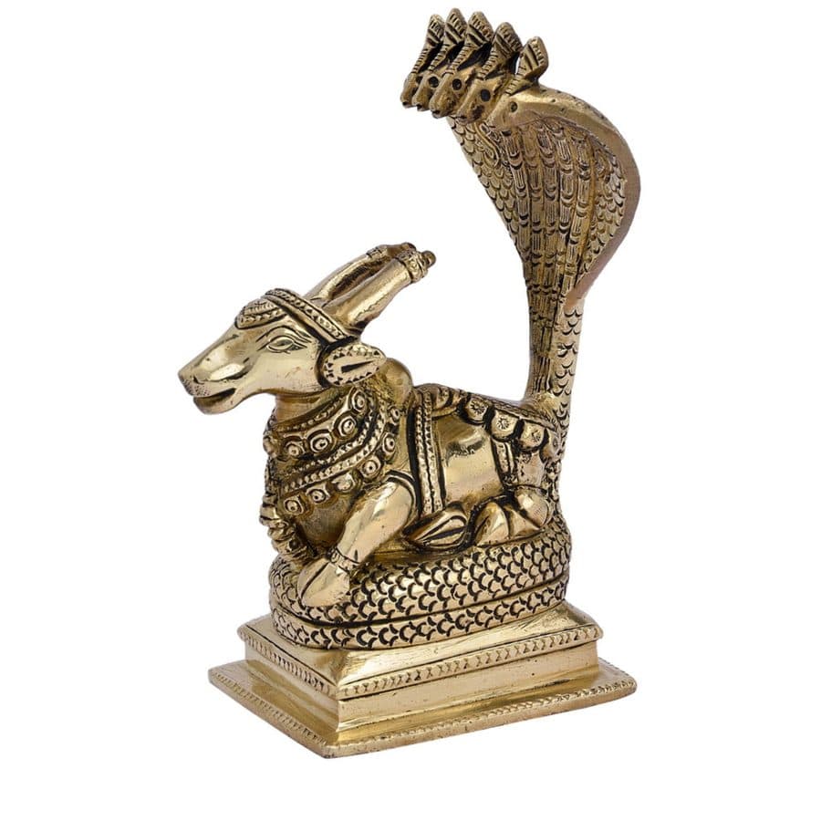 Lord Shiva Nandi With Sarp