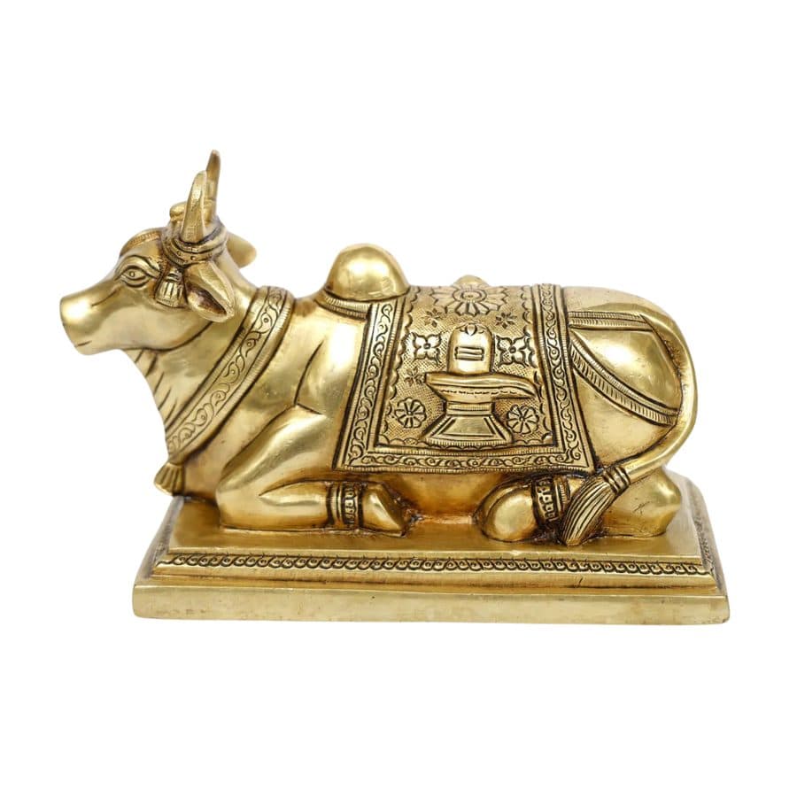 Brass Nandi Statue