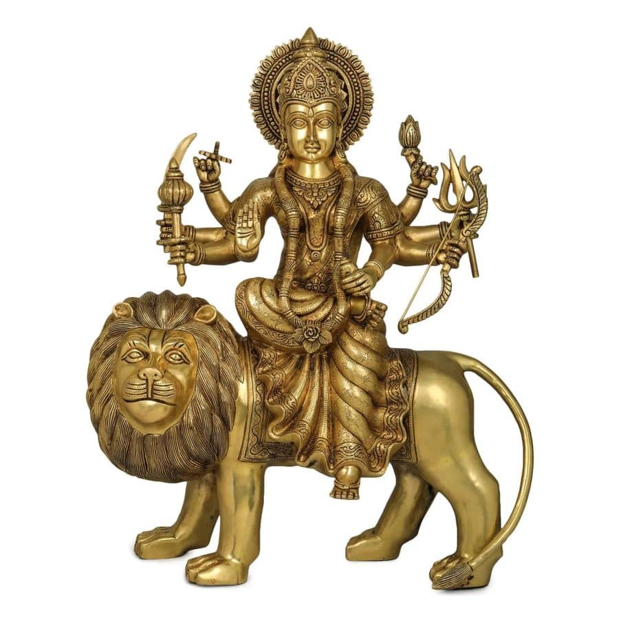 Brass Durga Statue
