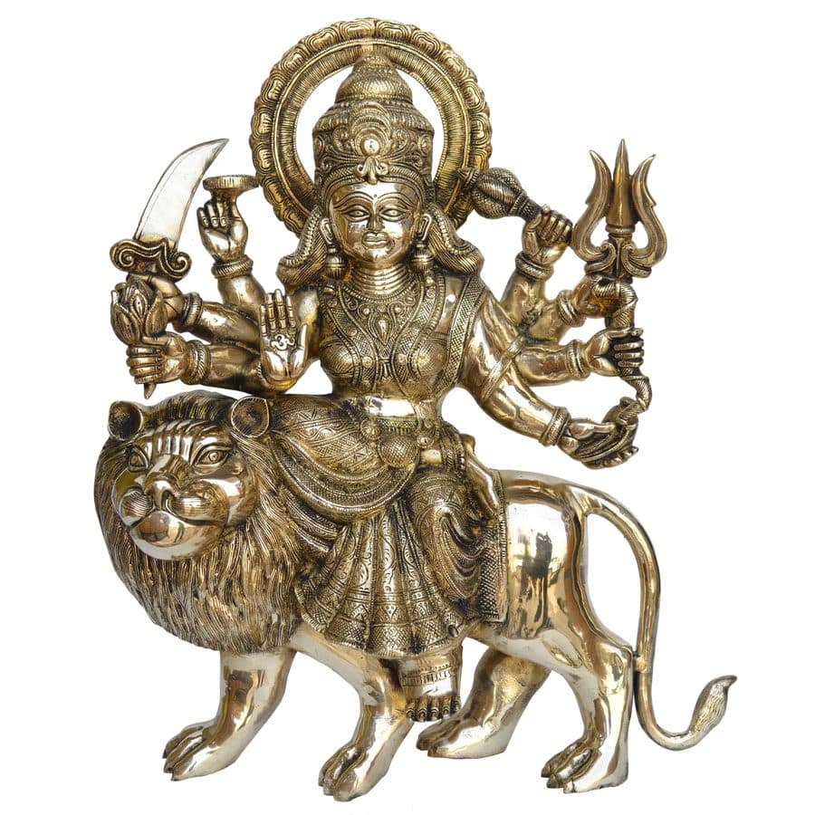 Durga Statue of Brass