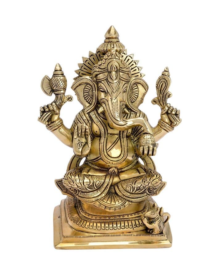 Lord Ganesha Brass Ganesha Statue