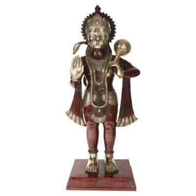Metal brass Hindu lord Hanuman Statue