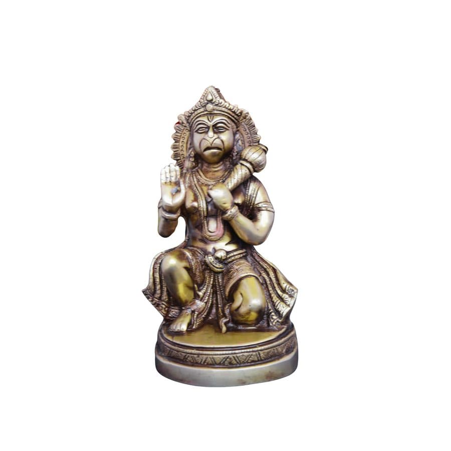 Brass Hanuman Sculpture