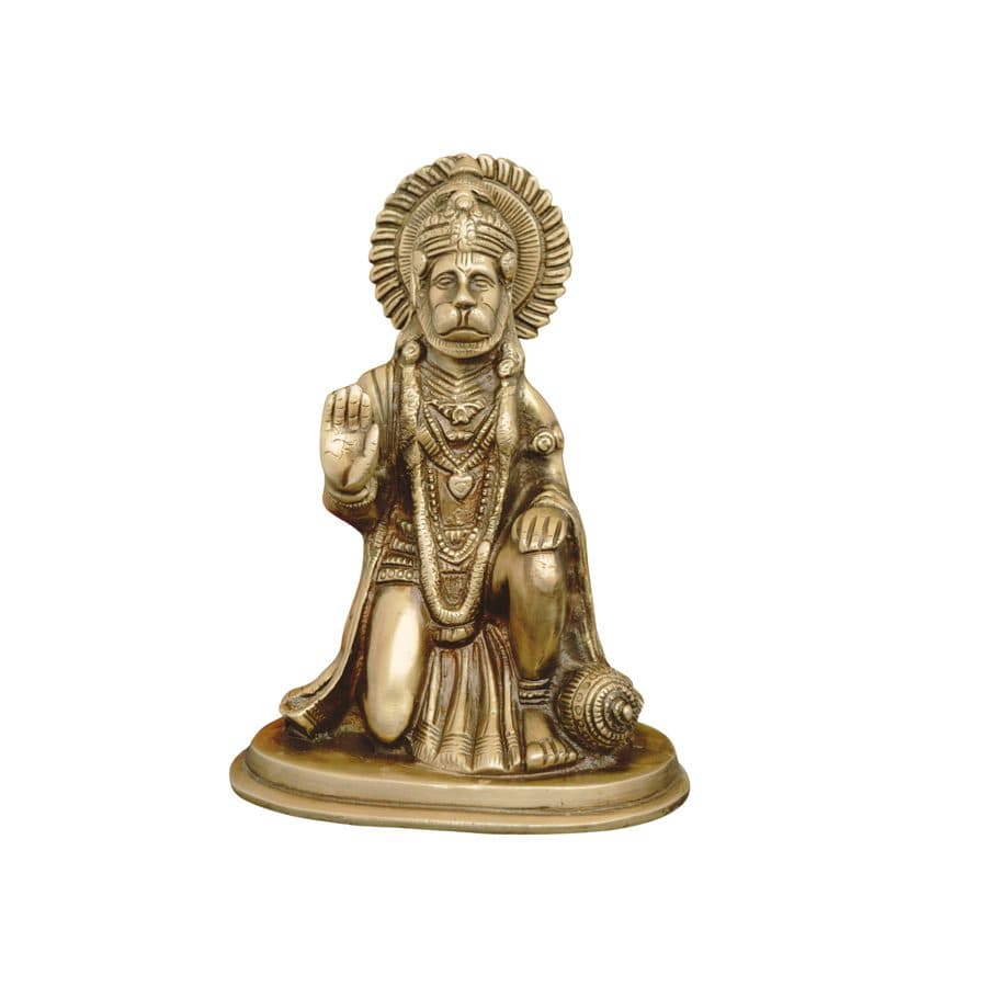 Brass Hanuman Statue