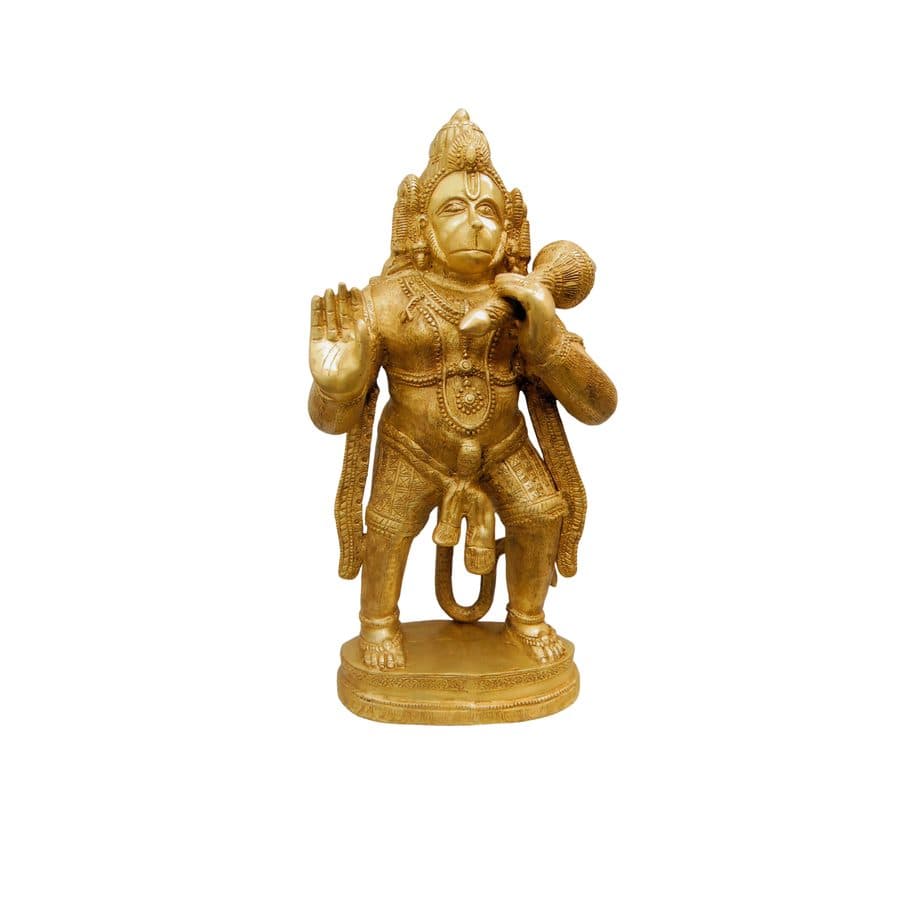 Brass Hanuman Statue