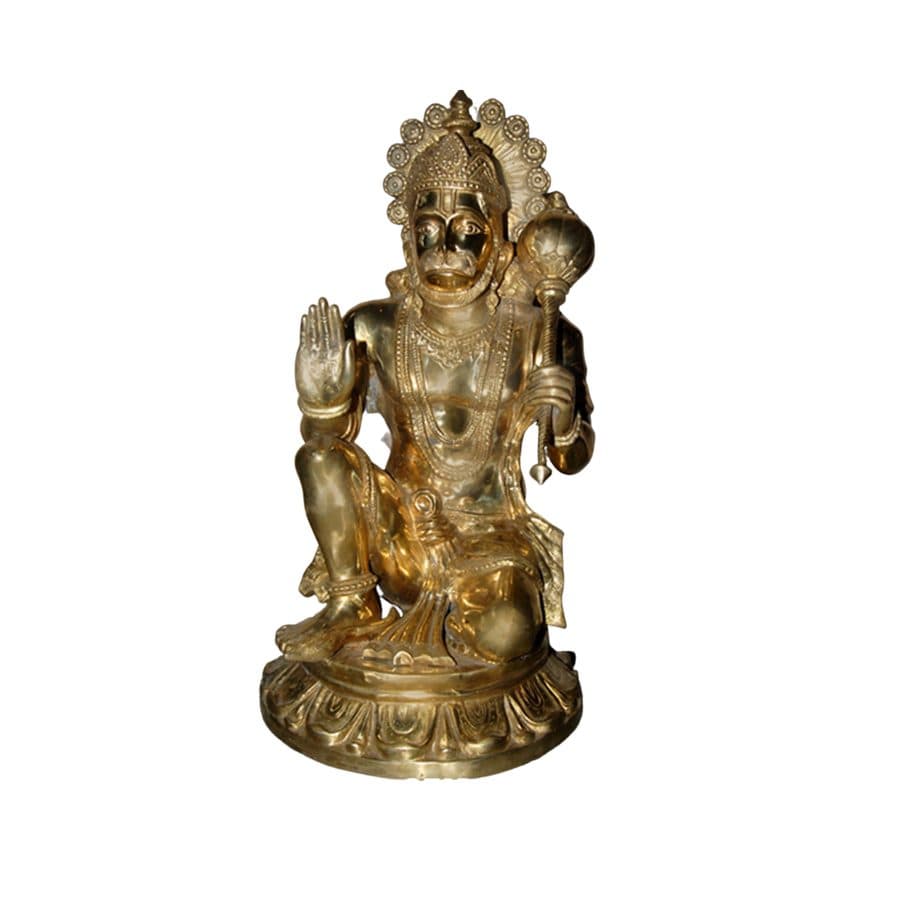 Brass Hanuman Statue