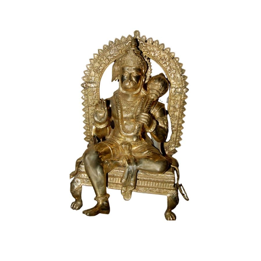 Brass Hanuman Statue