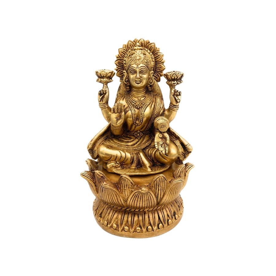 Brass Sculpture of Goddess Laxmi
