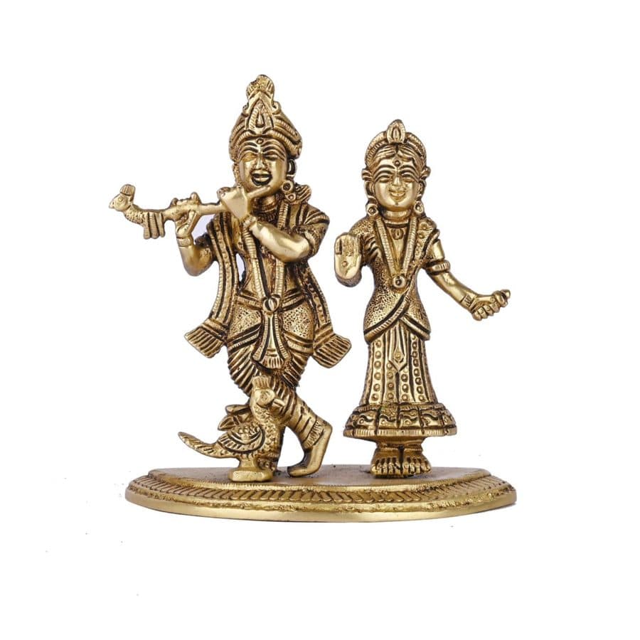 Brass Radha Krishna