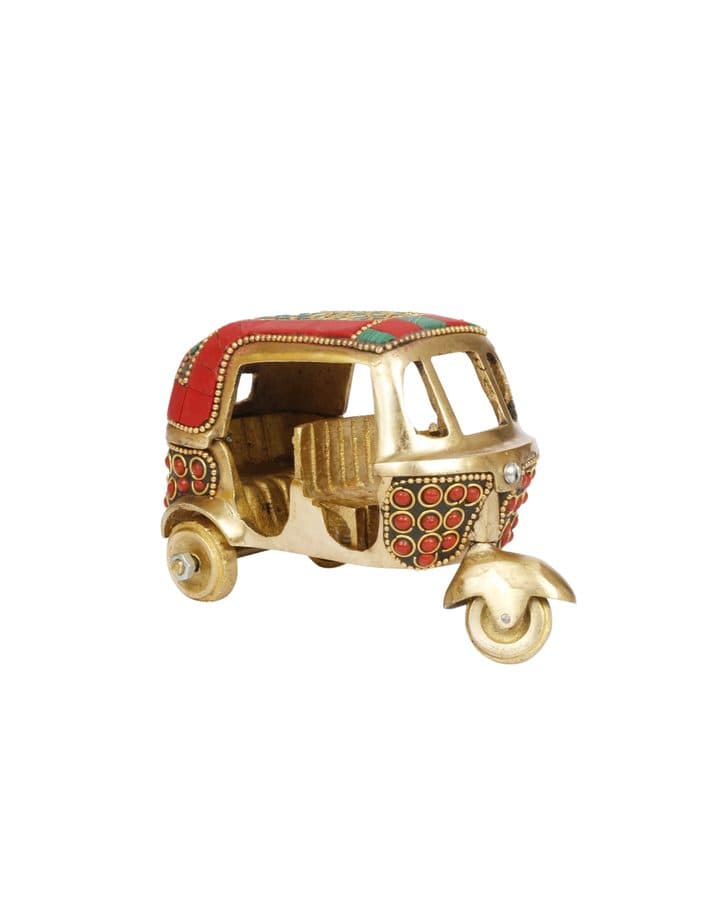 Brass Auto Rickshaw | Handcrafted Indian Miniature Tuk Tuk