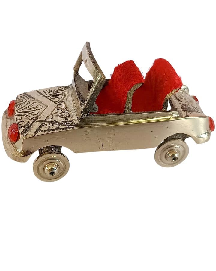 Handmade Brass Miniature Open Car