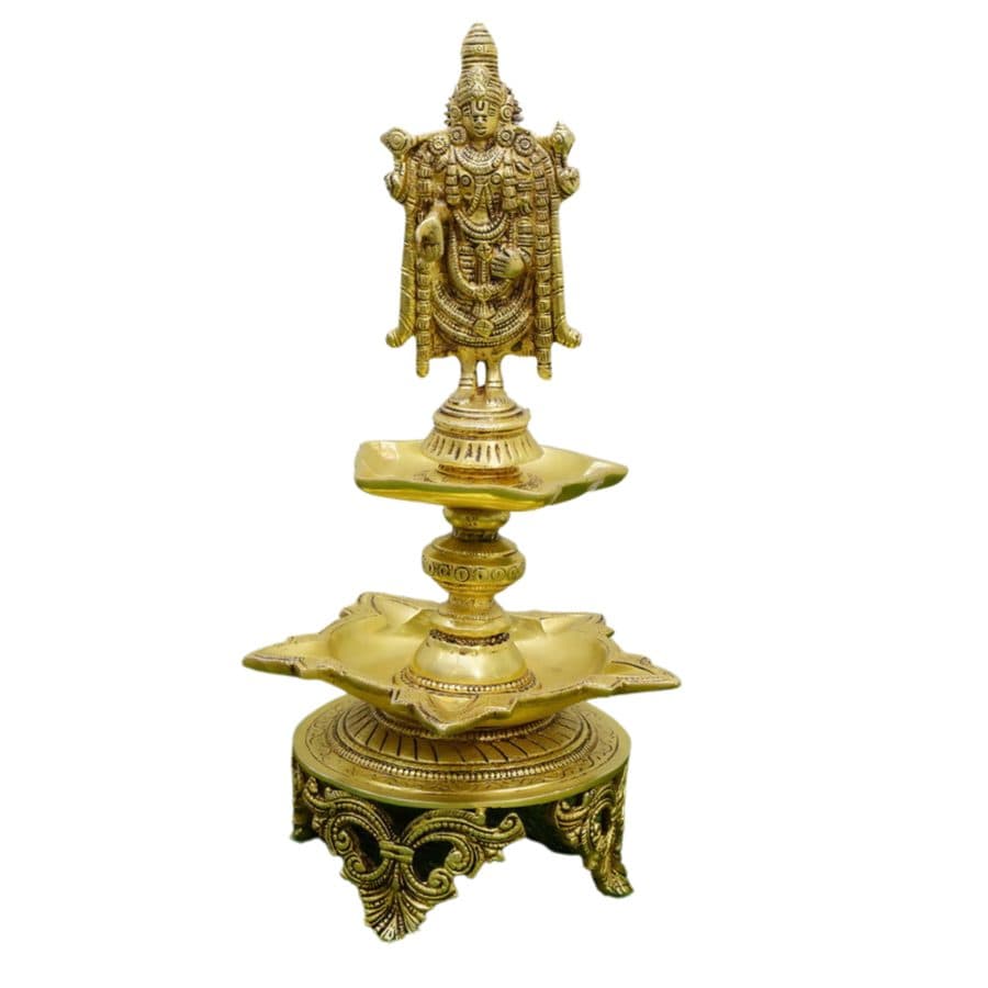 Brass lampâ¦Swethamber Arts Balaji lamp