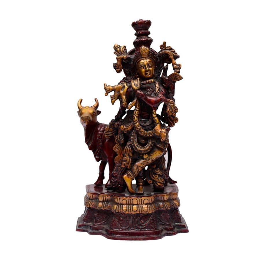 Lord Krishna with Cow Color