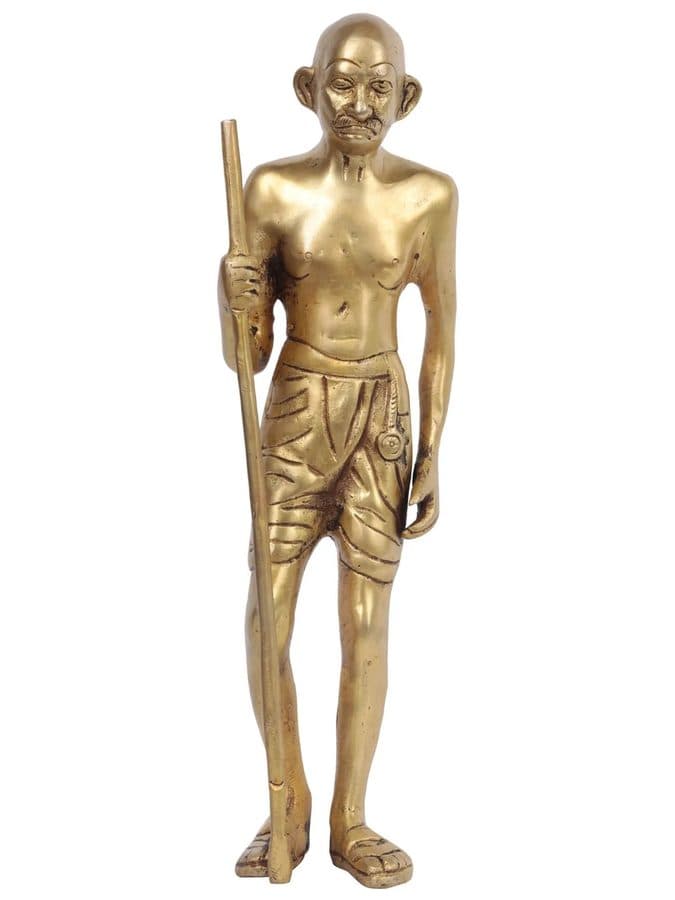 Mahatma Gandhi Statue in Brass 11inc