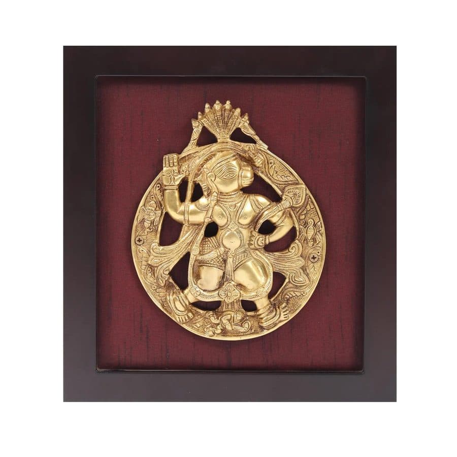 Brass Nandi with Bells | Wall Hanging