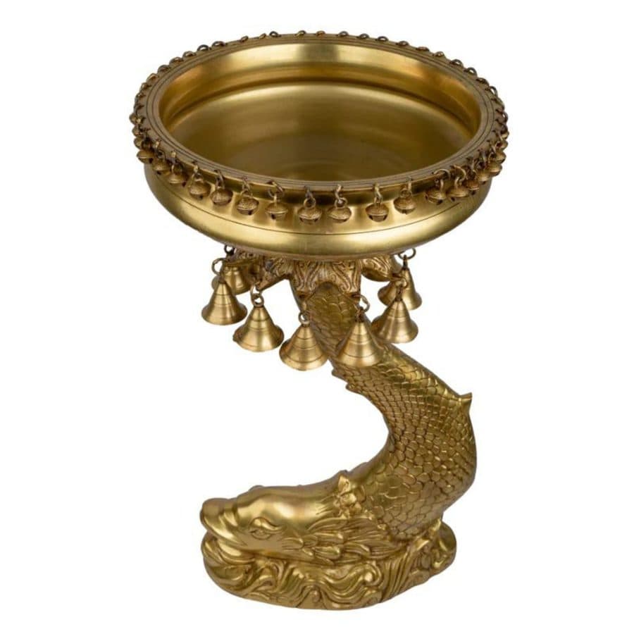 Brass Big Fish Urli Bowl Decorative
