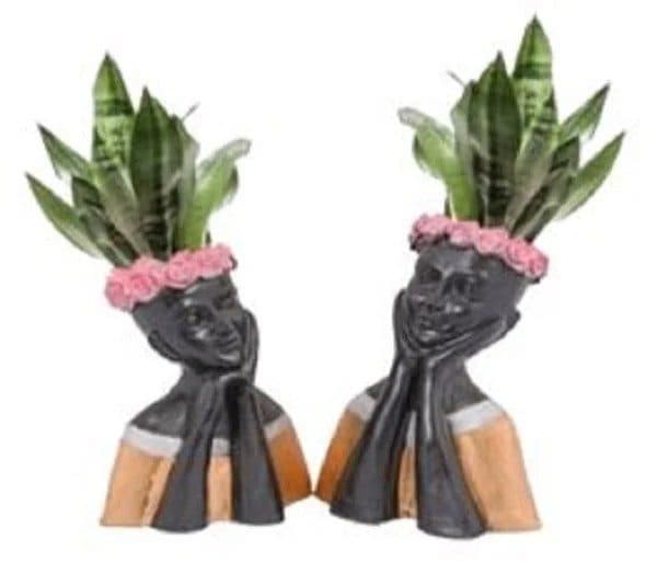 Thinking Lady Planter