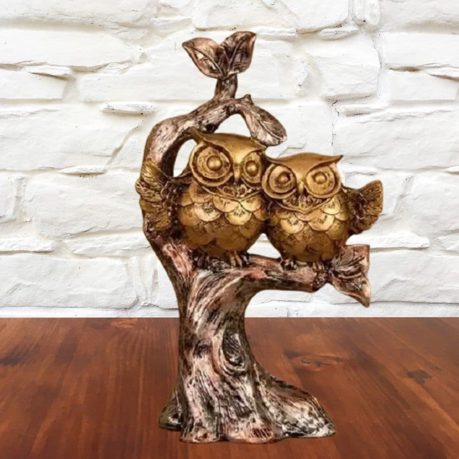 2 Owl On Long Bark