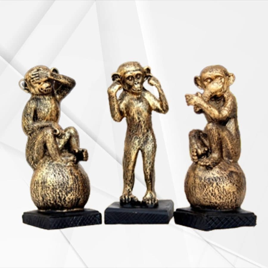 Monkey On Base Set Of 3