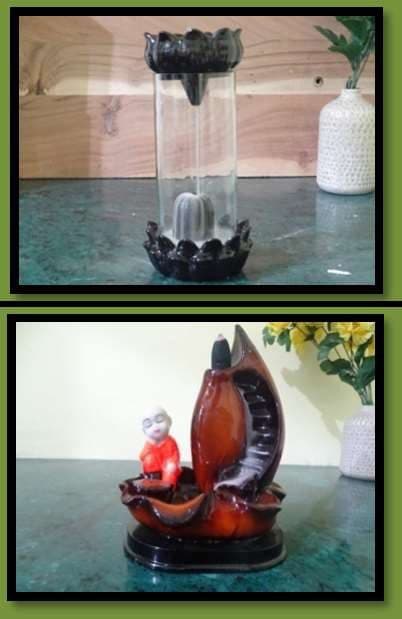 Baby On Boat Back Flow Smoke Fountain With Cones