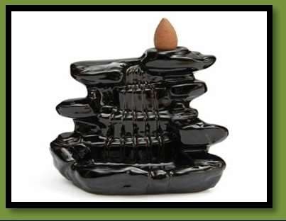 Black Mountain Back Flow Smoke Fountain With Cones OLD