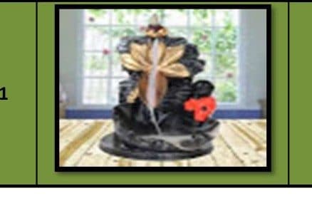 Baby Flower Back Flow Smoke Fountain With Cones