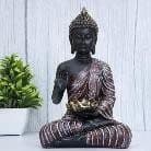 Lord Gautam Buddha Statue Black and Red