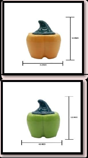 Ceramic Capsicum Orange Without Thermacol