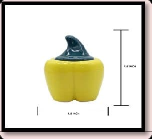 Ceramic Capsicum Yellow Without Thermacol