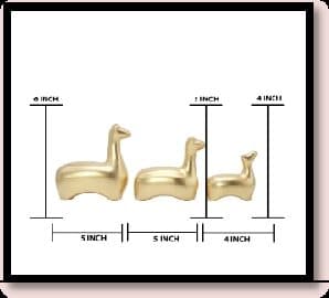 Ceramic Dino Set Of x Golden x