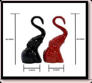 Ceramic Elephant High Neck Set Of