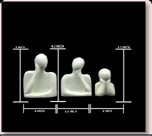 Ceramic Family Set Of x Off White x