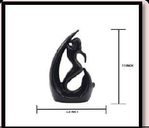 Ceramic Mermaid Black