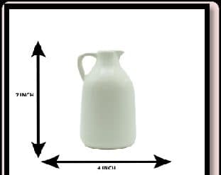 Ceramic Milk Jug Vase