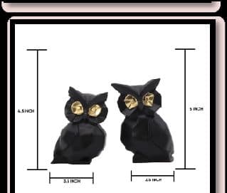 Ceramic Owl Set of Black x