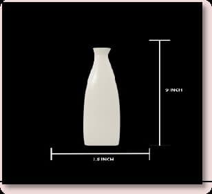Ceramic Plain Bottle Shape Flower Vaes