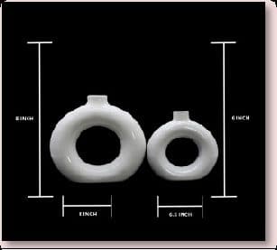 Ceramic Round Flower / / Vase Set of x
