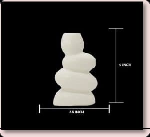 Ceramic Stone Shape Flower Vase