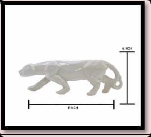 Ceramic White Panther