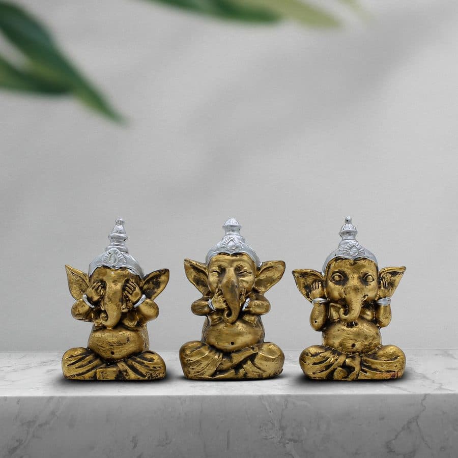 Gandhi Ganesh Set of 3
