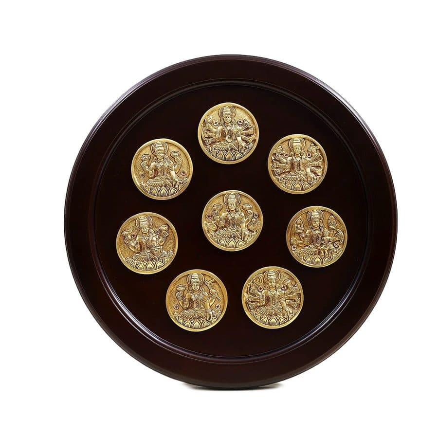 Circular Framed Ashtalakshmi Wall Hanging