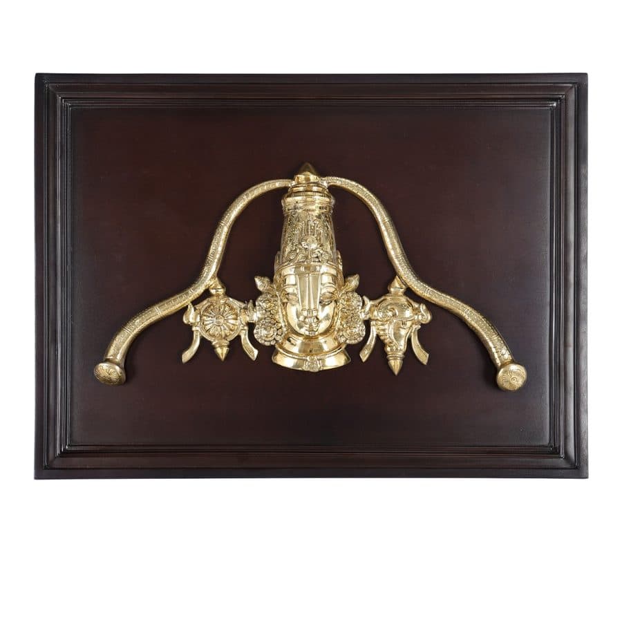 Venkateshwar Swamy Wooden Frame | Decorative Wall Hanging