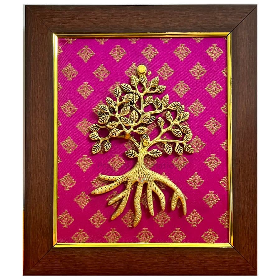 Brass Tree Wall Hanging Frame â Tree of Life for Harmony and Growth