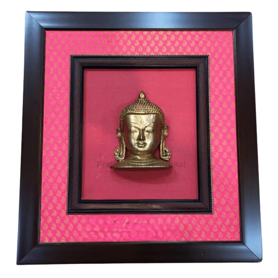 Brass Buddha Head Wall Hanging